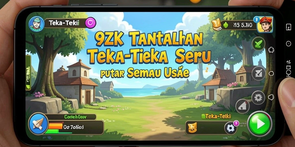 Tampilan antarmuka game Teka-Teki yang menarik dan interaktif.