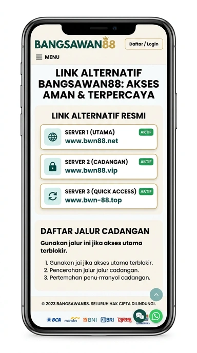 Tampilan link alternatif bangsawan88